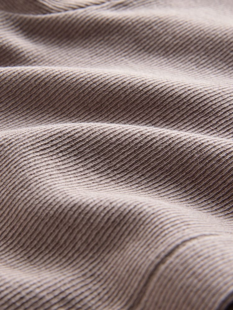 The Set 3 Pack Button Through Short Sleeve Ribbed T-Shirts - Imagem 6 de 6
