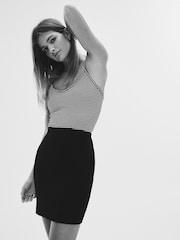 The Set Black/Stripe/Grey Marl/White 4 Pack Strappy Bodysuits - Image 1 of 13