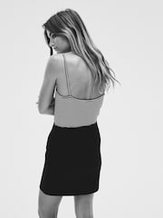 The Set Black/Stripe/Grey Marl/White 4 Pack Strappy Bodysuits - Image 4 of 13