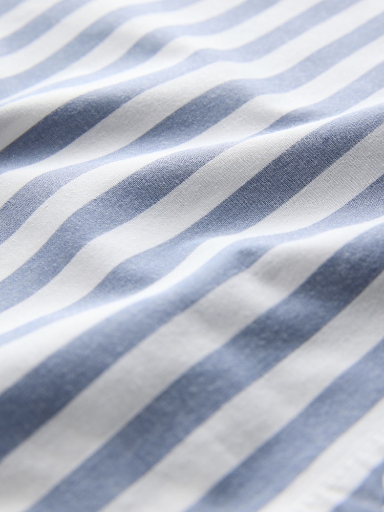 The Set White/Blue/Blue Stripe 3 Pack Cotton Poplin Shirt - Image 6 of 6