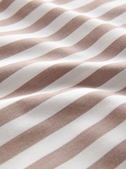 The Set White/Brown Stripe 2 Pack Cotton Poplin Button Through Shirts - Image 10 of 10