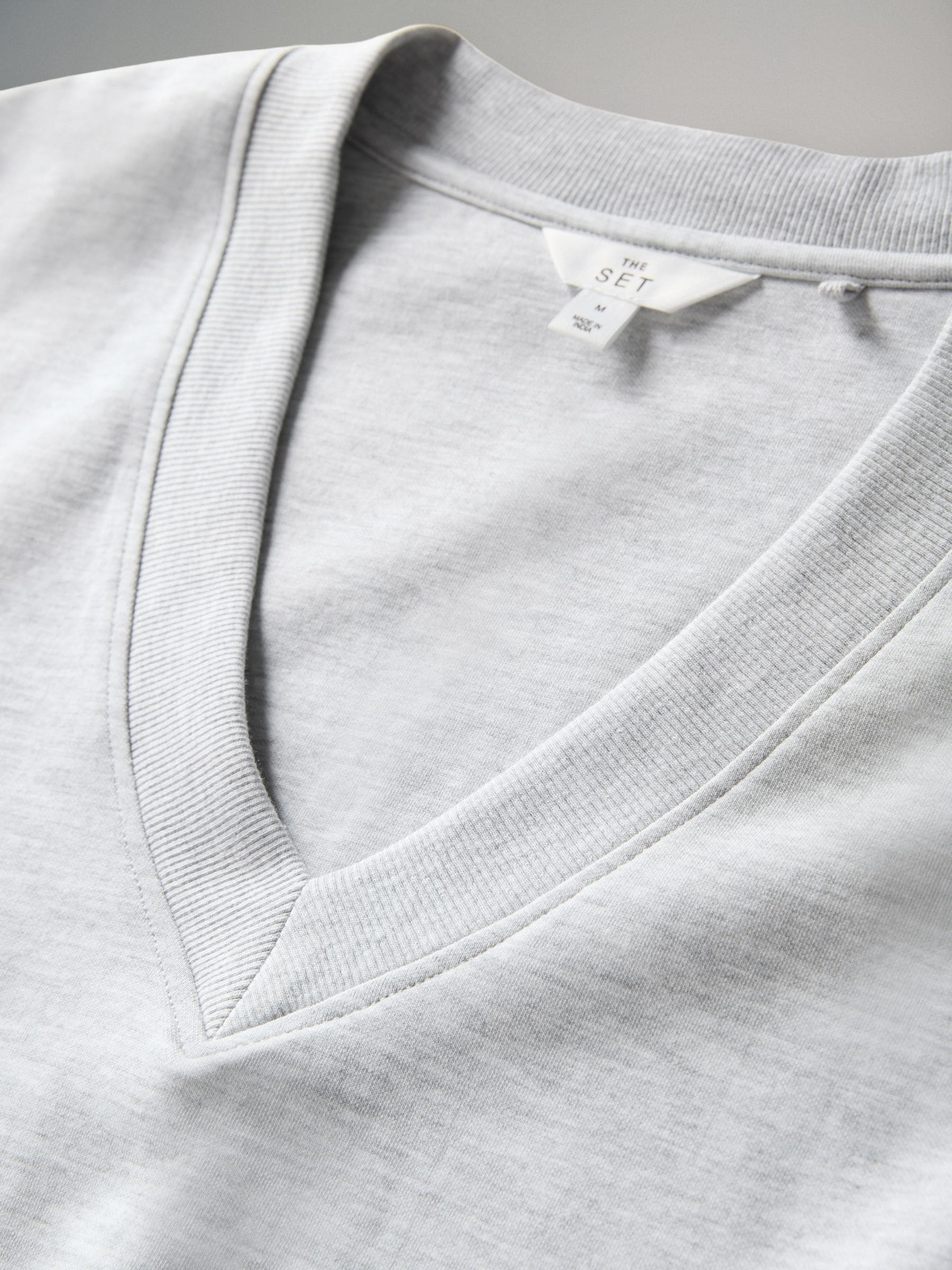 Buy The Set 2 Pack Heavyweight Premium V-Neck Sweatshirt Navy/Grey Buy The Set 2 Pack Heavyweight Premium V-Neck Sweatshirt Navy/Grey