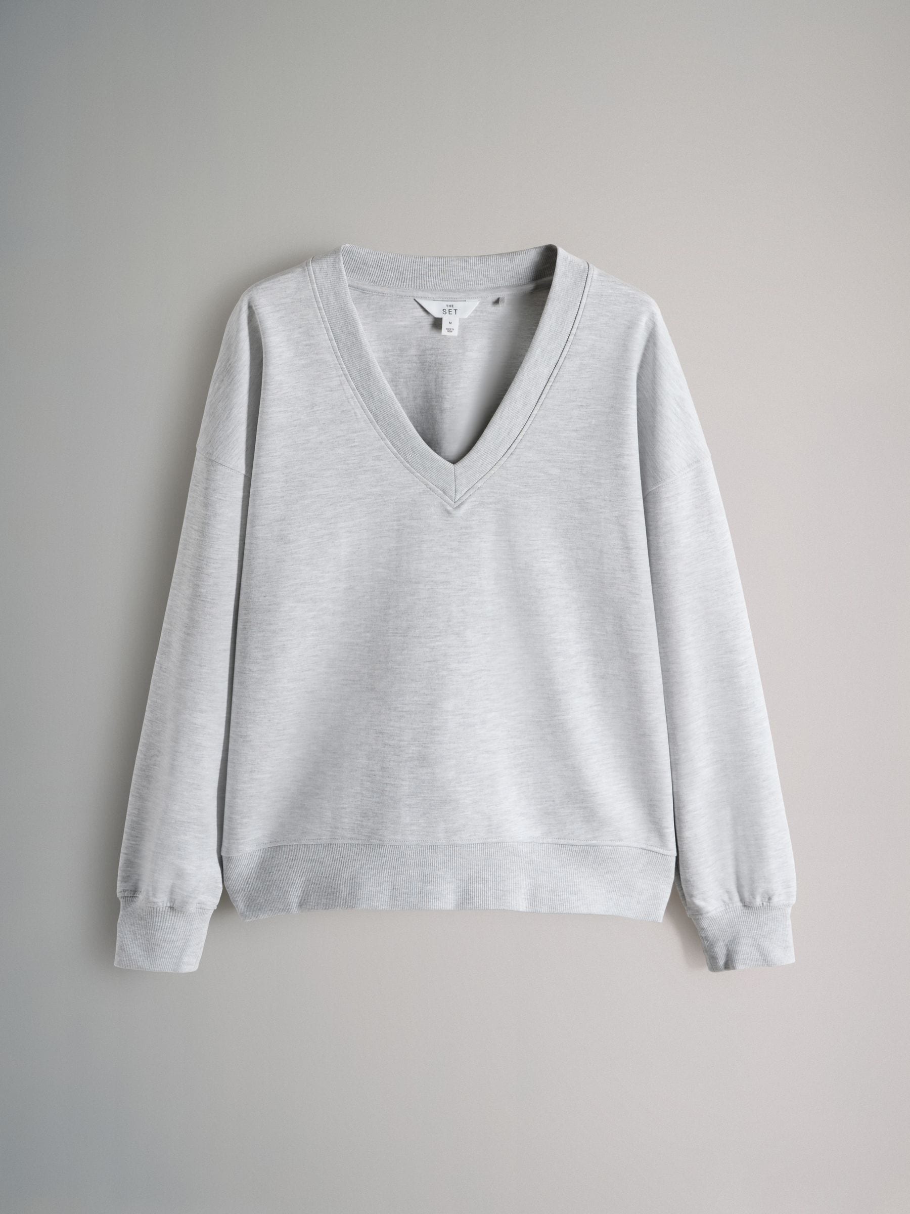 新品　pattern pullover sweat L.GRAY/NAVY⓪ Pacifica Stretch Twill Pullover – Marine Layer