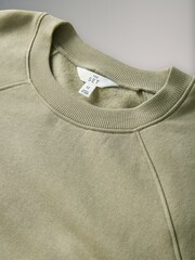 The Set Black/Stone/Khaki 3 Pack Raglan Crew Neck Sweatshirt - Image 5 of 6