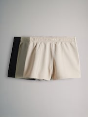 The Set Black/Stone/Khaki 3 Pack Sweat Shorts - Image 1 of 5