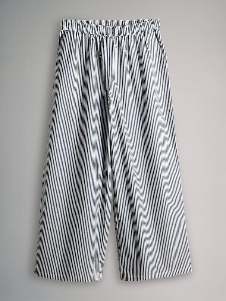 The Set Navy Stripe/Red Stripe 2 Pack Pull On Cotton Trousers - Image 2 of 5