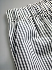 The Set Navy Stripe/Red Stripe 2 Pack Pull On Cotton Trousers - Image 4 of 5