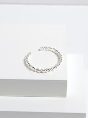 Inicio Silver Tone Polished Nugget Cuff Bracelet - Gift Pouch - Image 1 of 2