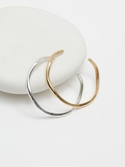 Inicio Two Tone Cuffs Gift Pouch Bracelets Pack of 2 - Bild 3 von 3