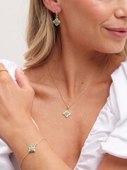 Inicio Gold Tone Aquamarine Bracelet - Gift Pouch - Image 2 of 2