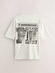 Post Malone White Regular Fit Band Graphic Print T-Shirt - Image 2 of 4