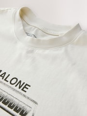 Post Malone White Regular Fit Band Graphic Print T-Shirt - Image 3 of 4