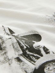 Post Malone White Regular Fit Band Graphic Print T-Shirt - Image 8 of 8