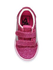 Vans Silver/Pink Girls Old Skool Trainers - Image 2 of 2