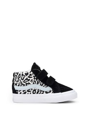 Vans Girls SK8 Leopard Mid Reissue Trainers - Image 1 of 2