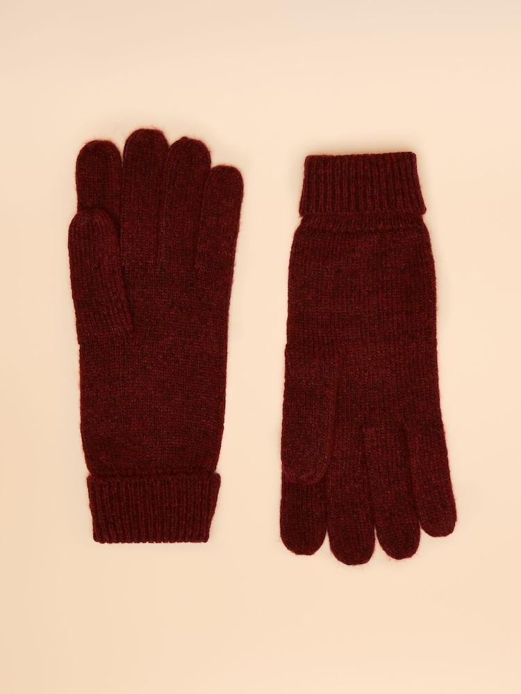 Joules Rosa Berry Red Gloves - Image 2 of 3