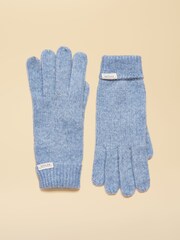 Joules Rosa Blue Gloves - Image 1 of 3