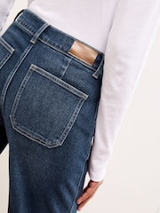 Lipsy Mid Wash Blue Tailored Wide Leg Jeans - Image 3 of 4