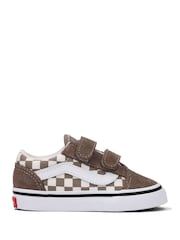 Vans Boys Check Old Skool Trainers - Image 1 of 2