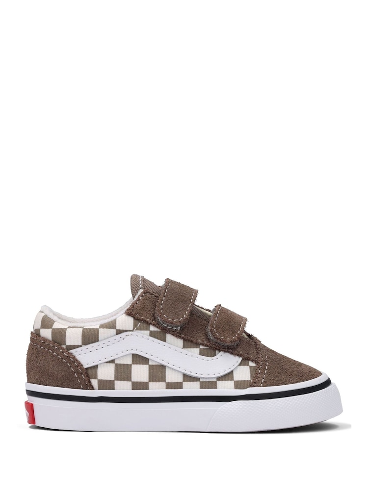 Vans Boys Check Old Skool Trainers - Image 1 of 2