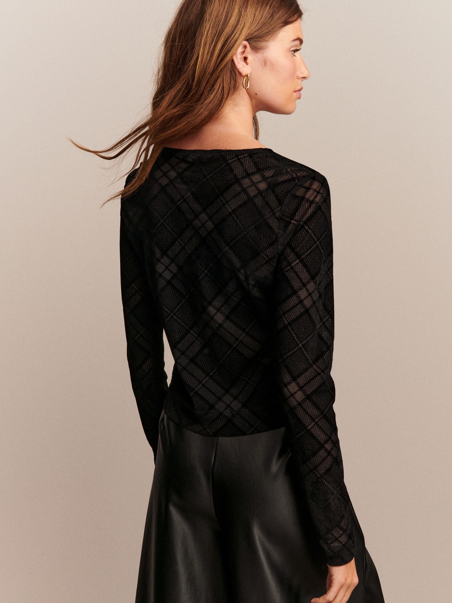 pois double mesh Cardigan【black】 Double mesh C/D | pois