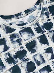 Inky Check Print Long Sleeve Crew Neck Top - Image 6 of 7