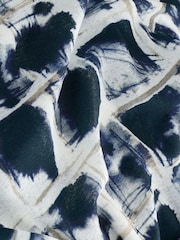 Inky Check Print Long Sleeve Crew Neck Top - Image 7 of 7