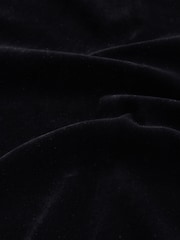 Black Long Sleeve Flocked Mesh Top - Image 5 of 6