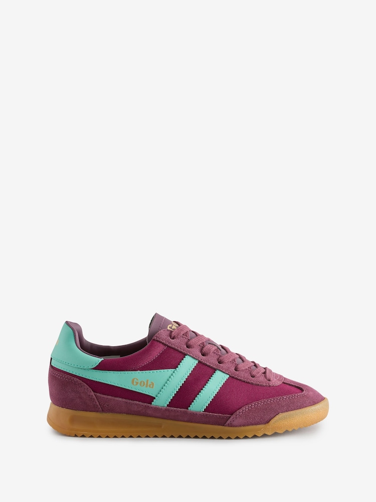 Gola Windsor Wine Womens Tornado Glimmer Metallic Trainers - Image 1 of 1 Gola Windsor Wine Womens Tornado Glimmer Metallic Trainers - Image 1 of 1