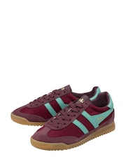Gola Windsor Wine Womens Tornado Glimmer Metallic Trainers - Image 4 of 5