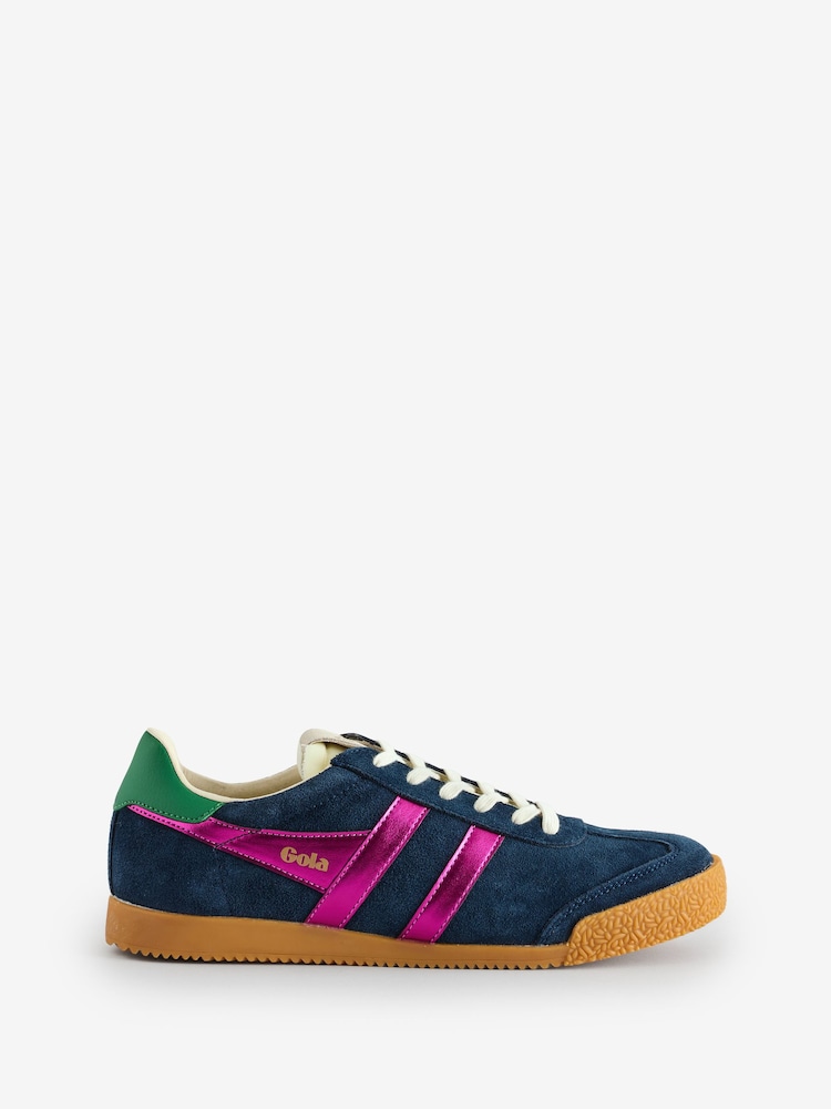 Gola Navy Fuschia Emerald Womens Elan Glitz Trainers - Image 1 of 1
