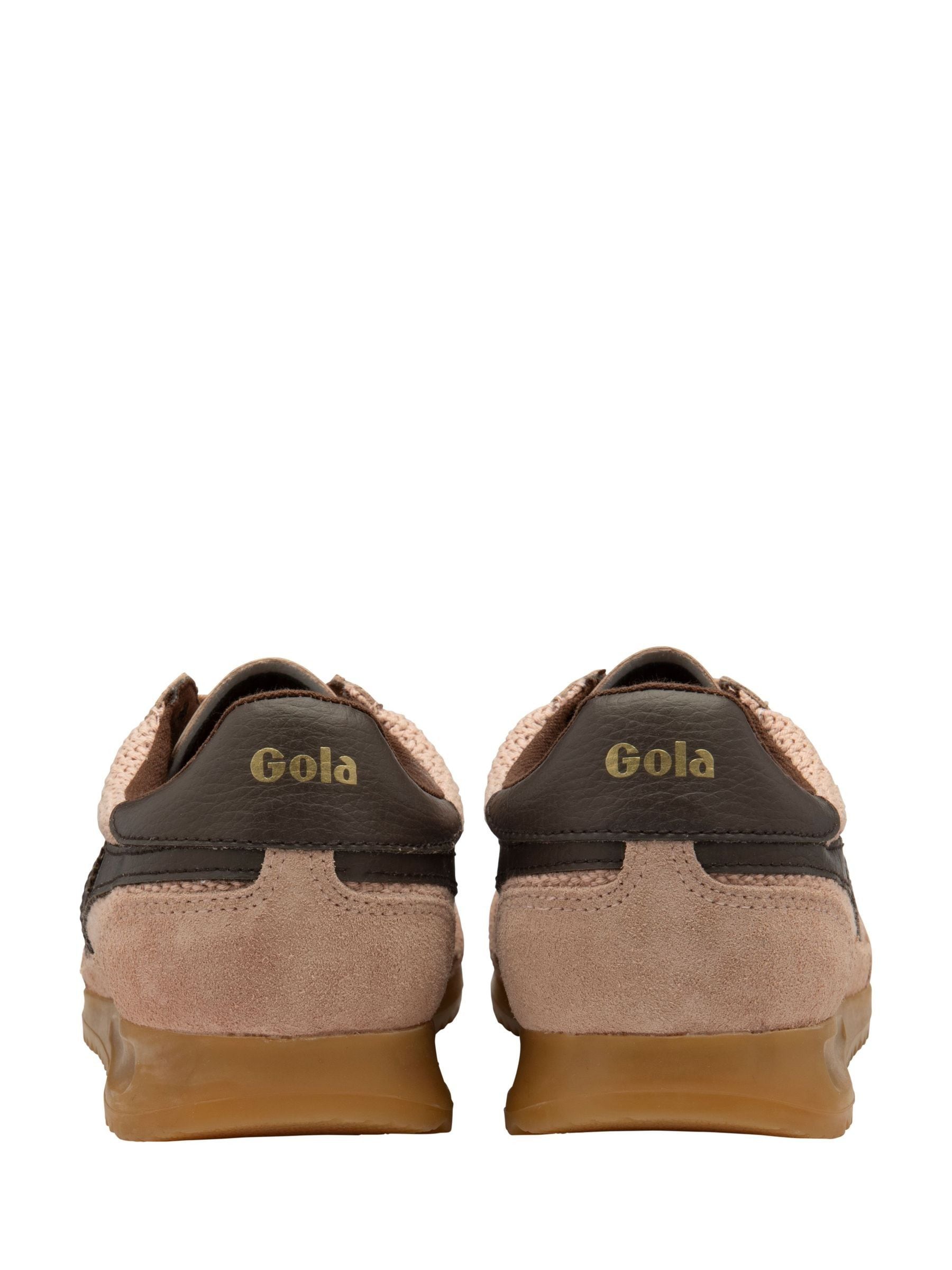 Buy Gola Cameo Dark Brown Tornado Glimmer Metallic Trainers from