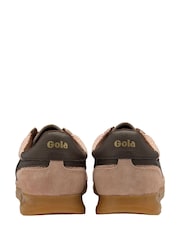 Gola Cameo Dark Brown Womens Tornado Glimmer Metallic Trainers - Image 4 of 5