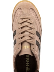 Gola Cameo Dark Brown Womens Tornado Glimmer Metallic Trainers - Image 5 of 5
