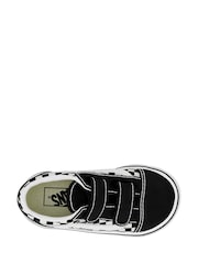 Vans Kids Check Old Skool Black Trainers - Image 4 of 8