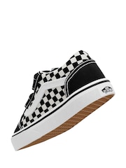 Vans Kids Check Old Skool Black Trainers - Image 6 of 8