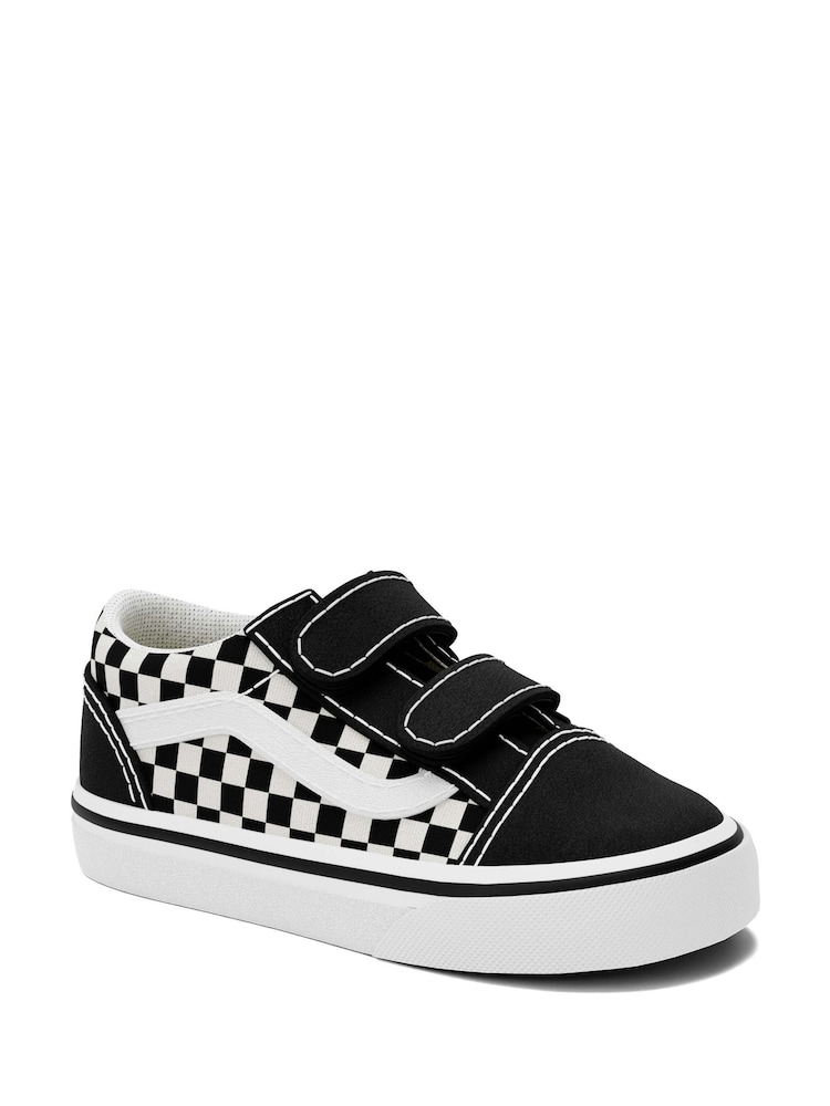 Vans Kids Check Old Skool Black Trainers - Image 8 of 8
