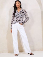 Lipsy Black Ruffle Blouse - Image 3 of 4