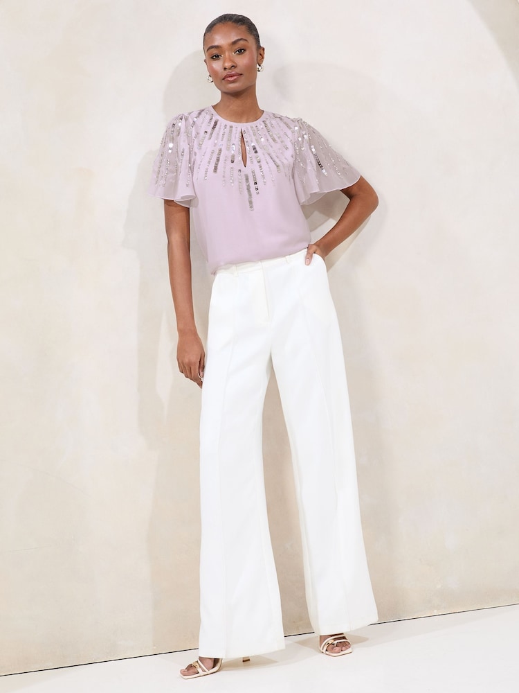 Blusa Lipsy com decote em forma de anjo e mangas compridas - Imagem 4 de 4