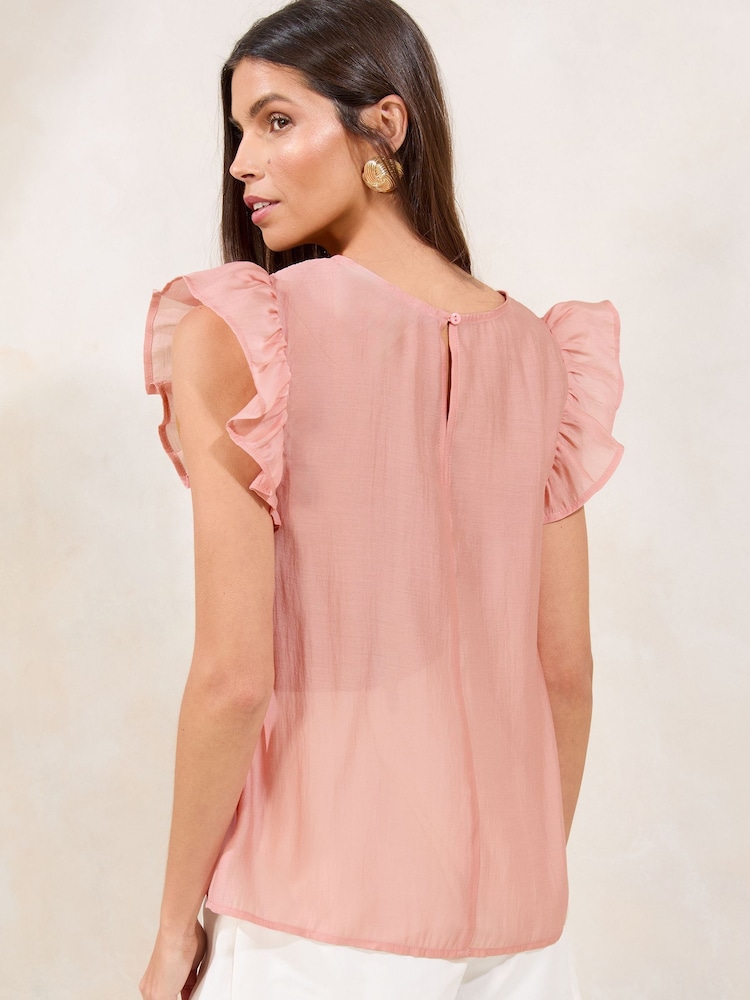 Lipsy Embroidered Short Sleeve Top - Imagem 4 de 4