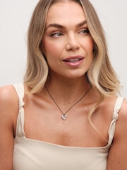 Simply Silver Silver Tone 925 Cord Heart Pendant - Image 2 of 3