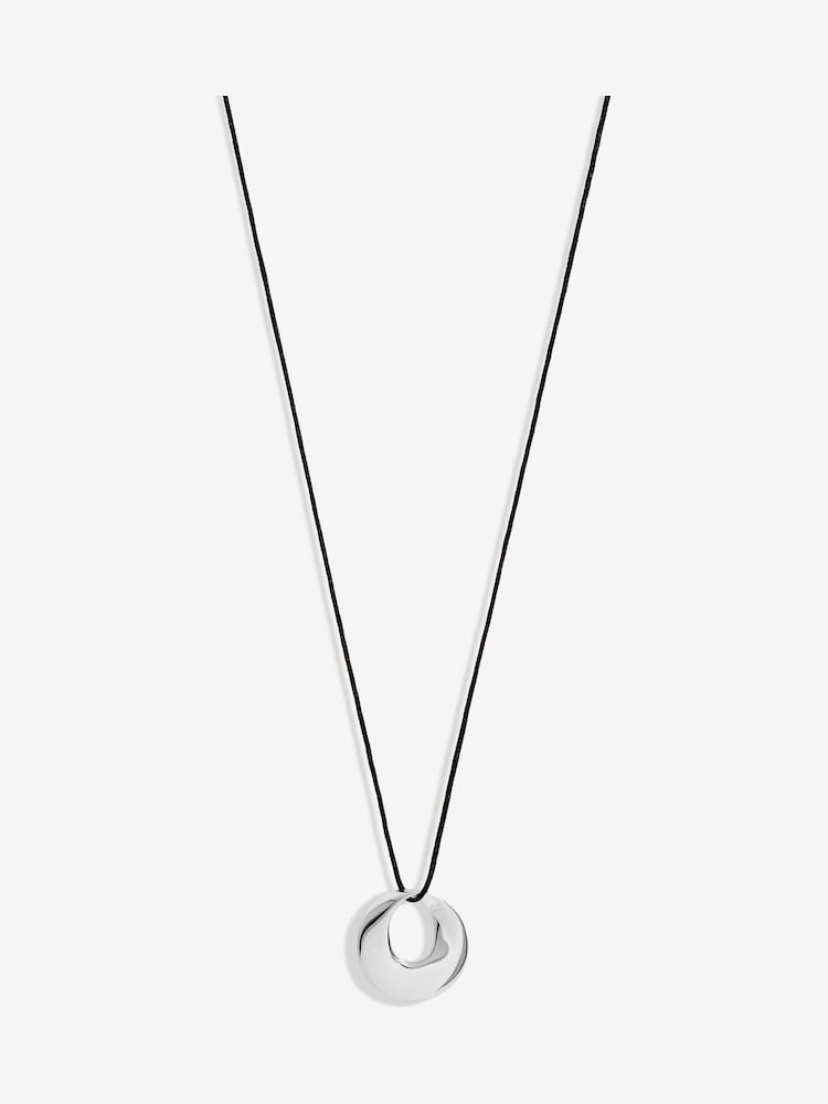 Simply Silver Silver Tone 925 Cord Open Pendant - Image 1 of 4