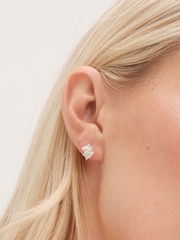 Simply Silver Silver Tone 925 Cubic Zirconia Scattered Stone Stud Earrings - Image 2 of 3