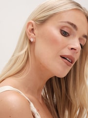 Simply Silver Silver Tone 925 Cubic Zirconia Scattered Stone Stud Earrings - Image 3 of 3