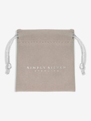 Simply Silver Silver Tone 925 Cubic Zirconia Diamond Cut Clover Bracelet - Image 3 of 3