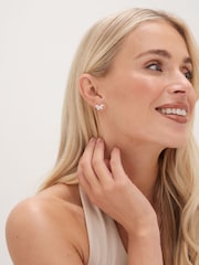 Simply Silver Silver Sterling 925 Polished and Pave Butterfly Stud Earrings - Image 3 of 3