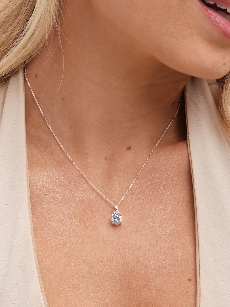 Simply Silver Silver Tone 925 Cubic Zirconia Classic Round Stud Set - Gift Boxed - Image 3 of 4
