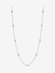 Simply Silver Silver Tone 925 Polished Textured Nugget Chain Necklace - Image 1 of 2