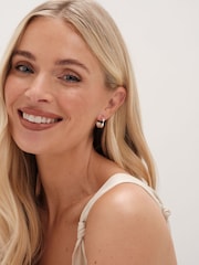 Simply Silver Silver Tone 925 Polished Twist Hoop Earrings - Image 3 of 3