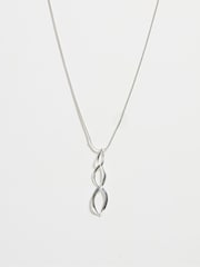 Simply Silver Silver Tone 925 Polished Flat Spiral Pendant - Image 2 of 3